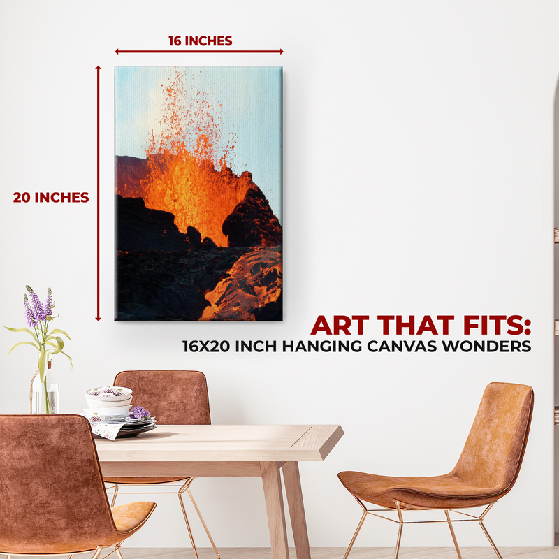 VOLCANO WALL CANVAS DECOR