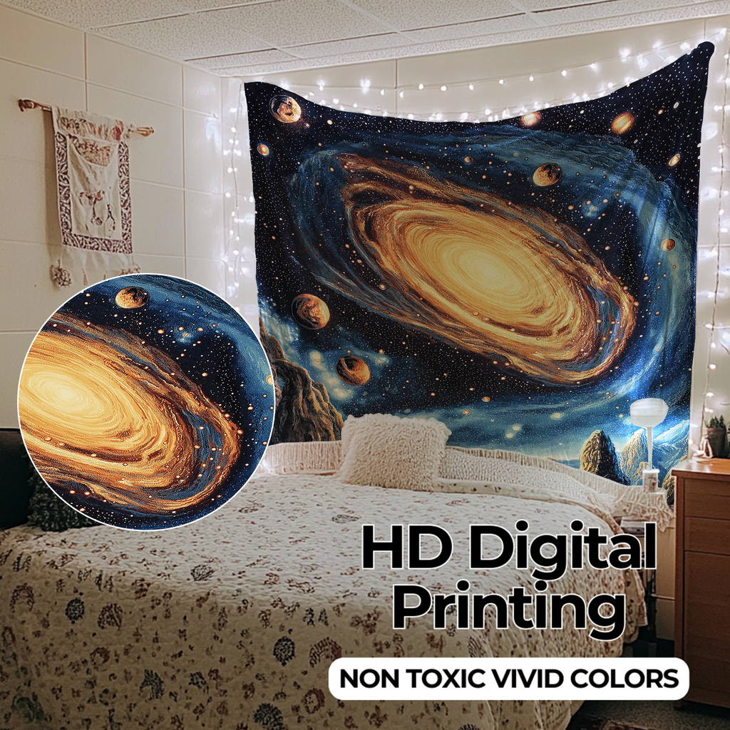DEEP SPACE ADVENTURE WALL TAPESTRY