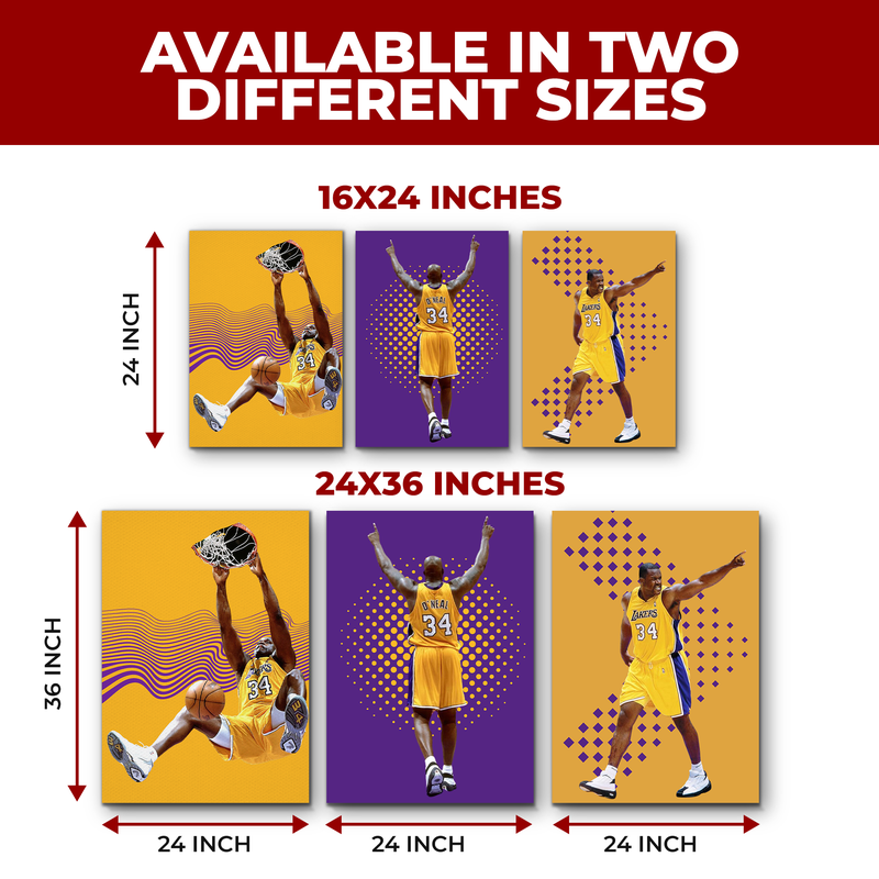 O'NEAL/ LAKERS WALL CANVAS