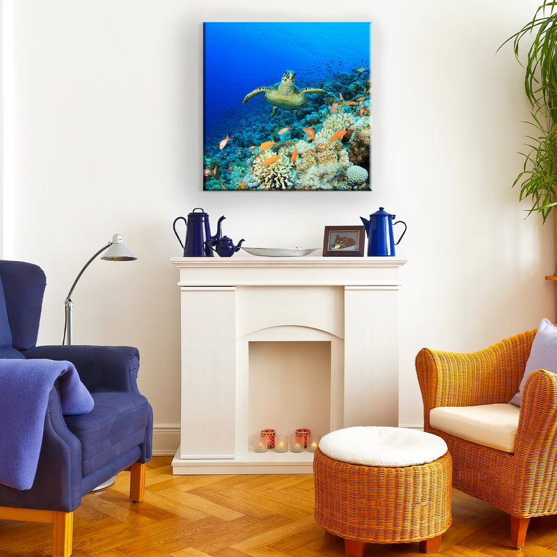 CORAL REEF WALL CANVAS DECOR