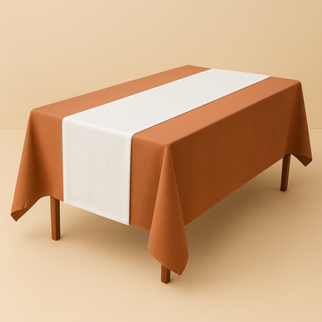 WHITE TABLE RUNNER