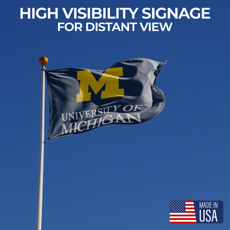 MICHIGAN ANN ARBOR UNIVERSITY FLAG