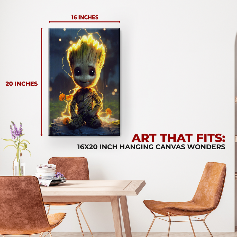 BABY GROOT WALL CANVAS DECOR
