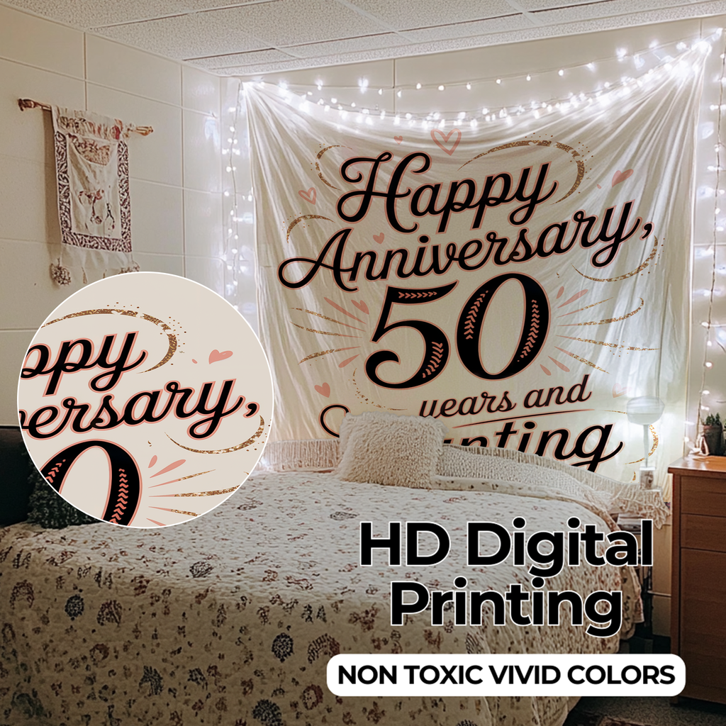 50TH ANNIVERSARY WALL TAPESTRY