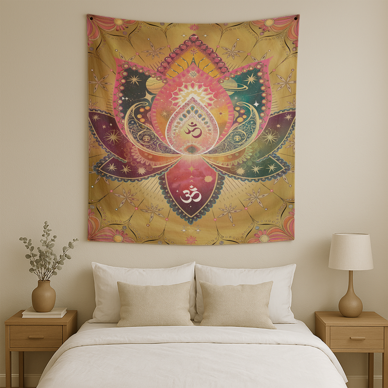 COSMIC LOTUS TAPESTRY