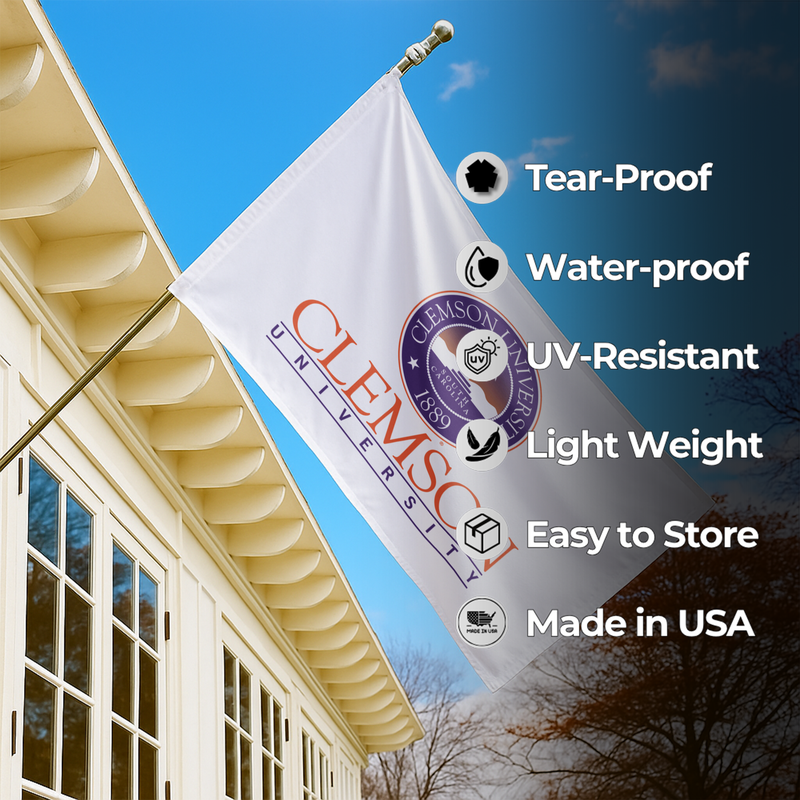 CLEMSON UNIVERSITY FLAG