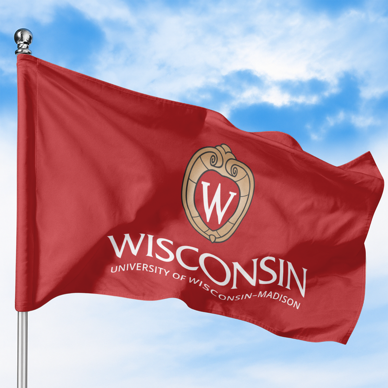 WISCONSIN- MADISON UNIVERSITY FLAG