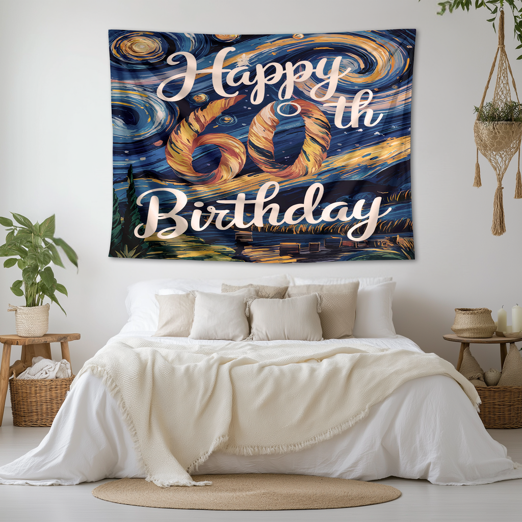 60TH BIRTHDAY WALL TAPESTRY