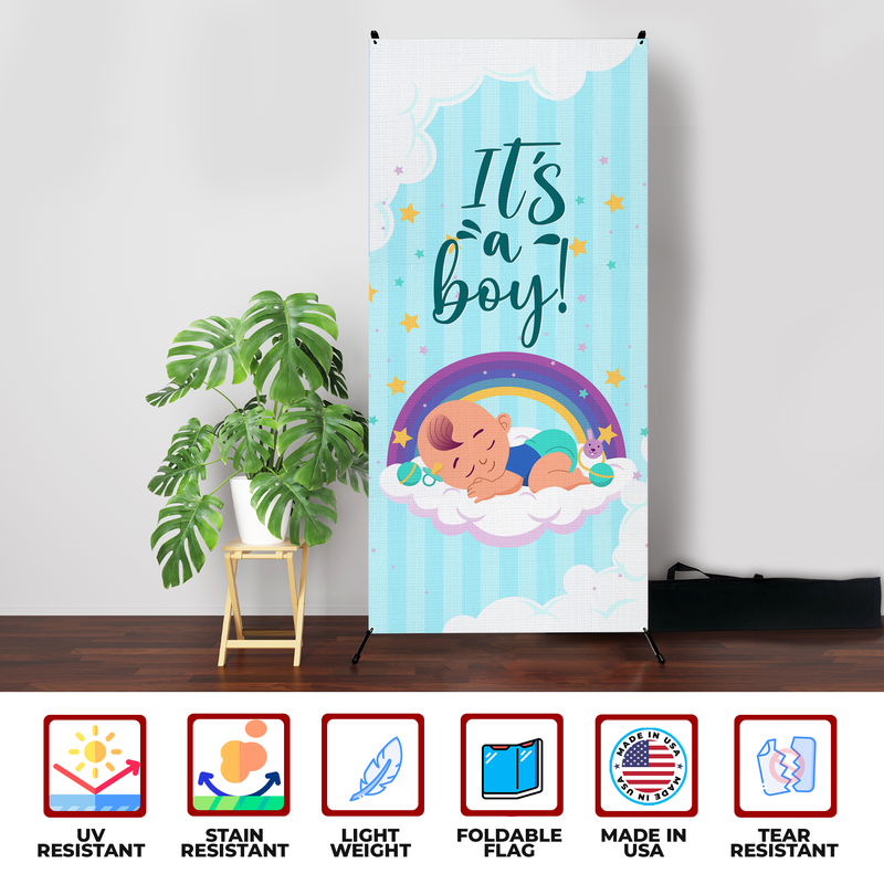 IT'S A BOY BABY SHOWER X-BANNER