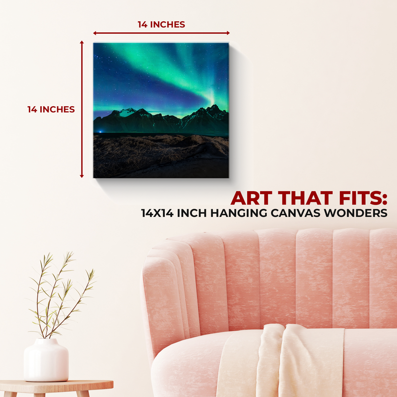 NORTHERN LIGHTS WALL CANVAS DECOR