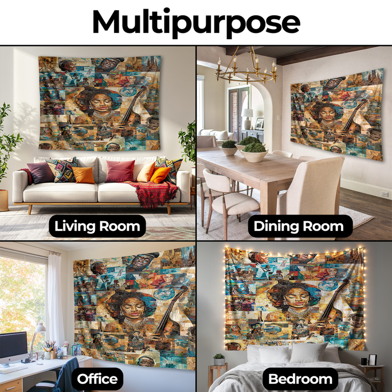 HBCU PRIDE CHRONICLES WALL TAPESTRY