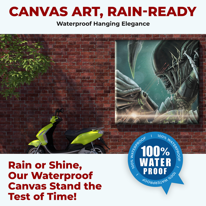 ALIENS VS PREDATOR WALL CANVAS DECOR