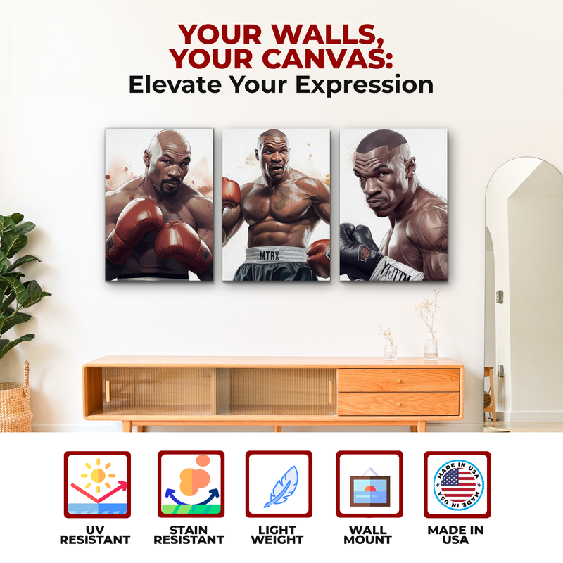 MIKE TYSON WALL CANVAS