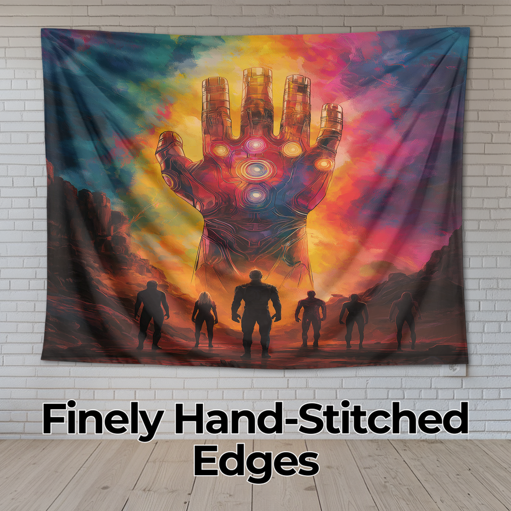 INFINITY GAUNTLET CONQUEROR WALL TAPESTRY