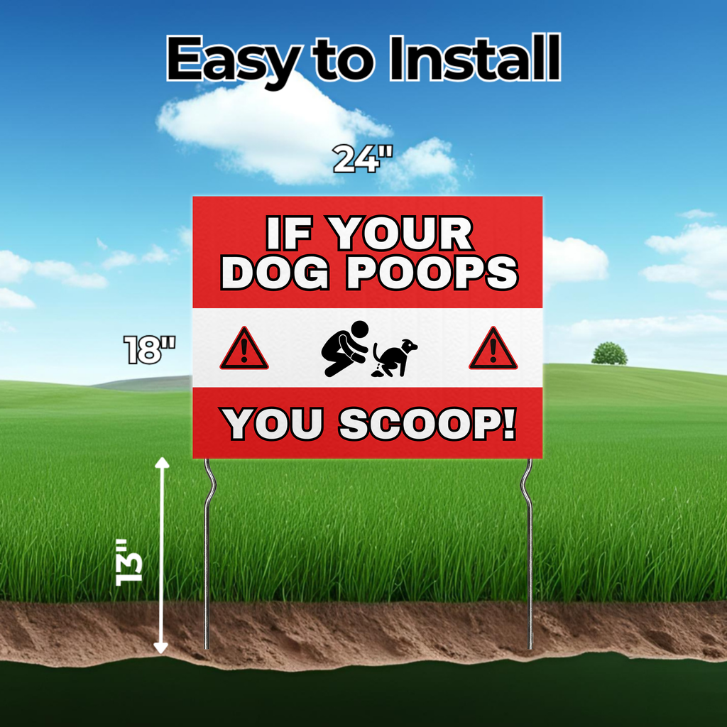 YOUR DOG POOPS, YOU SCOOP