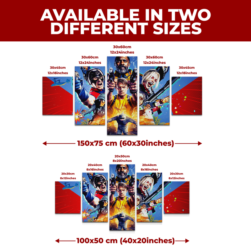 THE SUICIDE SQUAD WALL CANVAS