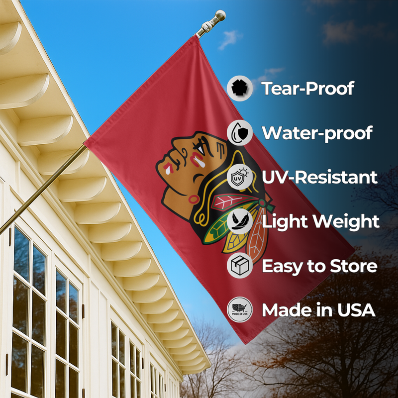 CHICAGO BLACKHAWKS FLAG