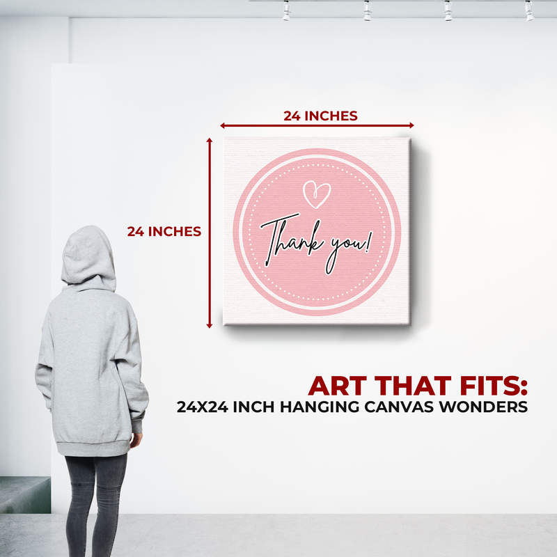THANK YOU & LOVE CANVAS DECOR