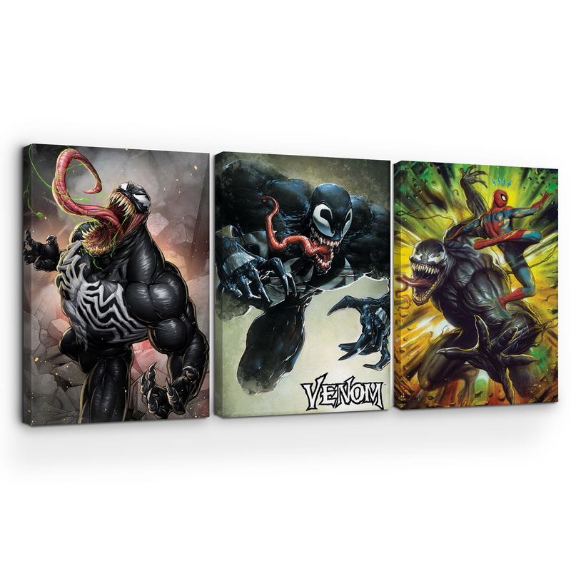 VENOM & SPIDERMAN CANVAS DECOR