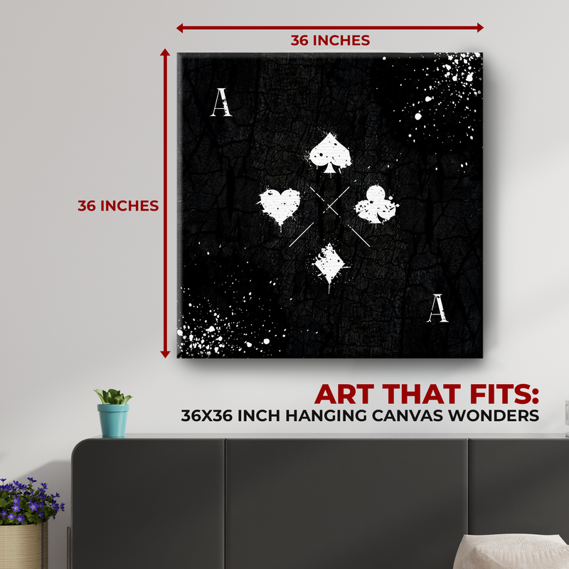 ACE OF CARDS CANVAS DECOR