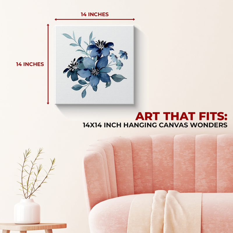 BLUE FLOWER CANVAS