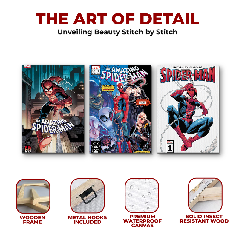 SPIDERMAN COMICS CANVAS DECOR