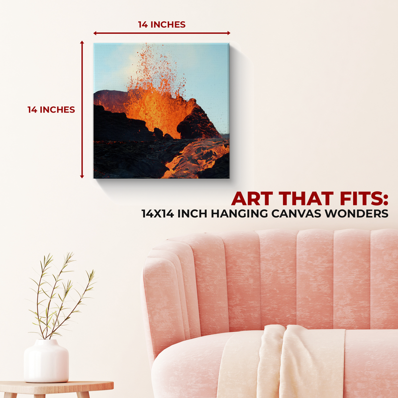 VOLCANO WALL CANVAS DECOR