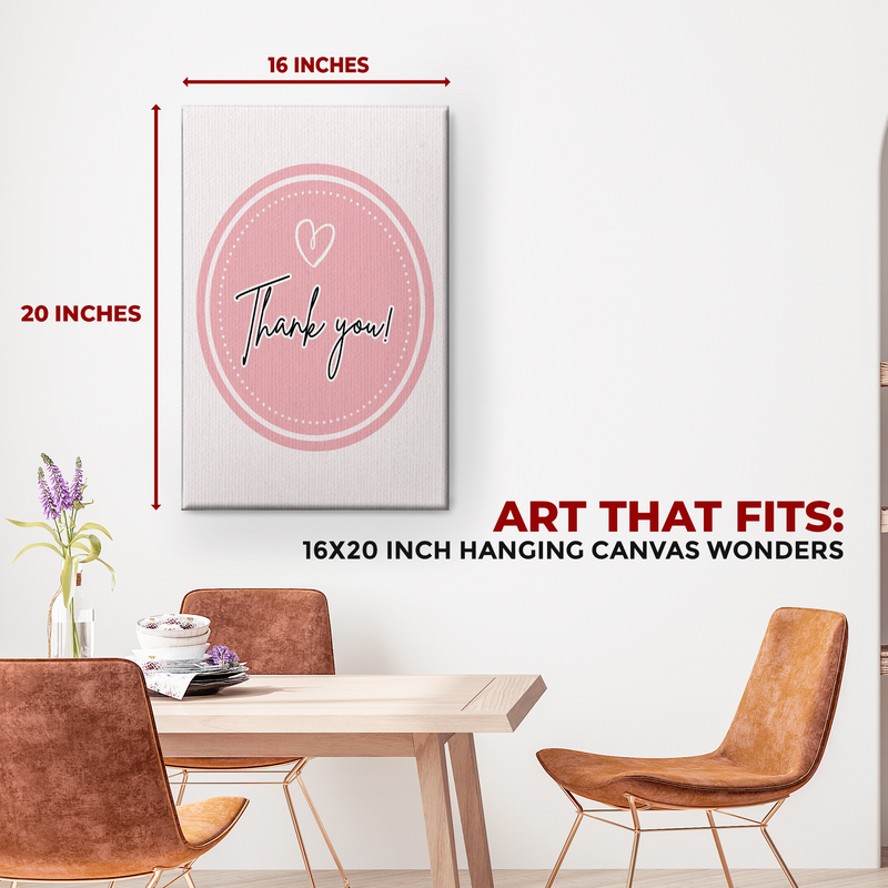 THANK YOU & LOVE CANVAS DECOR