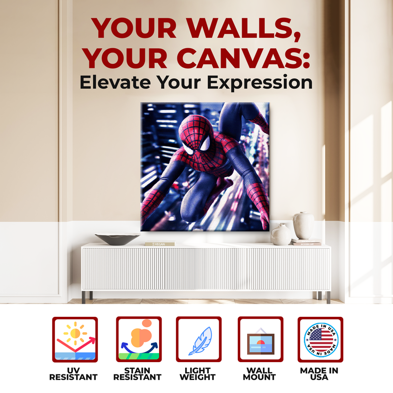 SPIDERMAN WALL CANVAS DECOR