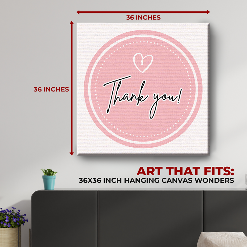 THANK YOU & LOVE CANVAS DECOR