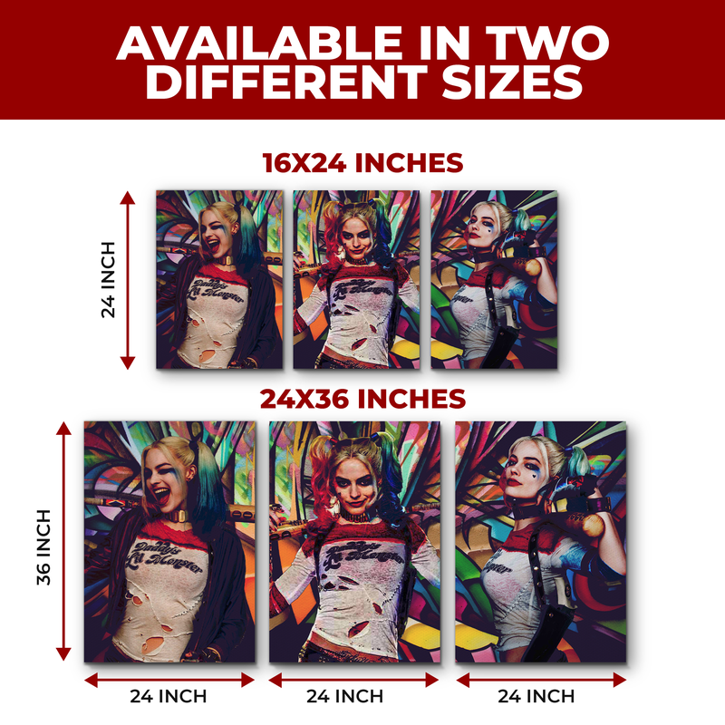 HARLEY QUINN WALL CANVAS
