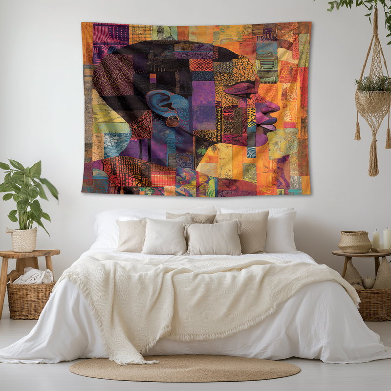 PAN-AFRICAN VIBES WALL TAPESTRY