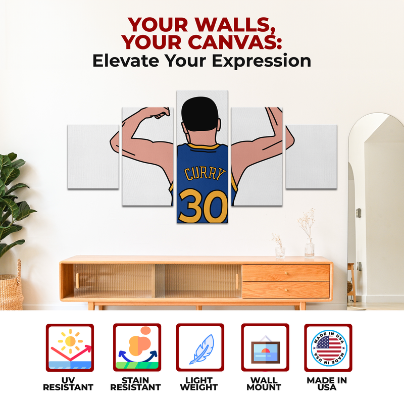 STEPHEN CURRY COMIC STYLE DECOR CANVAS