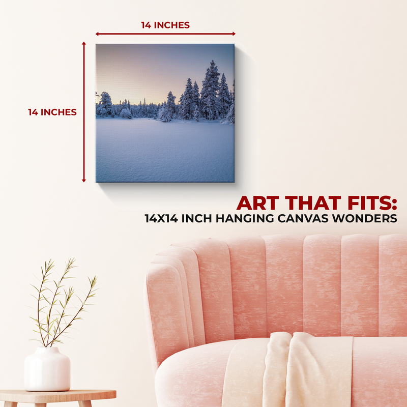 SNOW WALL CANVAS DECOR