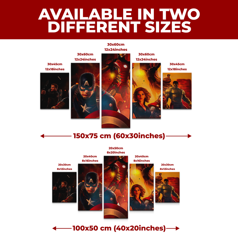 MARVEL AVENGERS WALL CANVAS