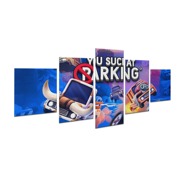 GAMER PARKING ONLY WALL CANVAS