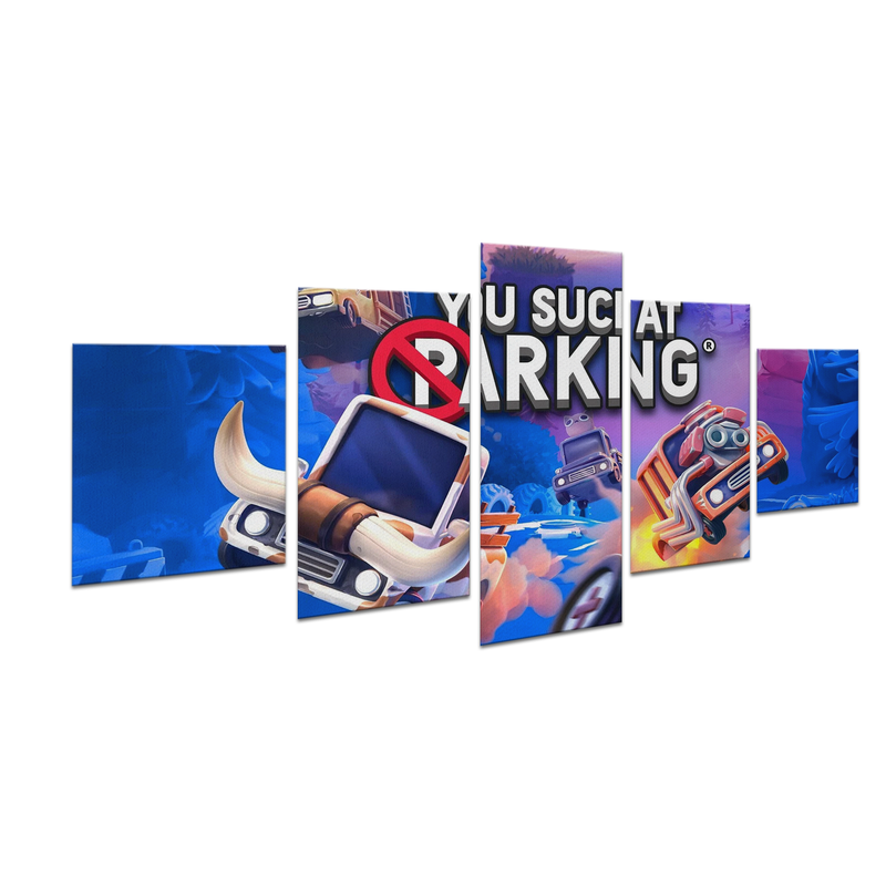 GAMER PARKING ONLY WALL CANVAS