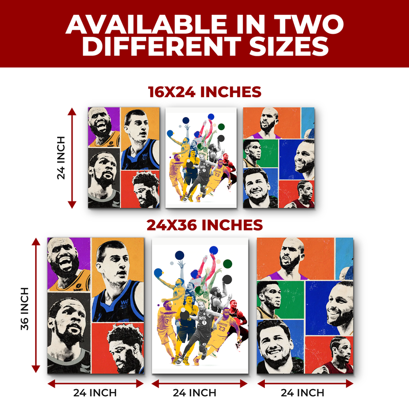 NBA PLAYERS WALL CANVAS