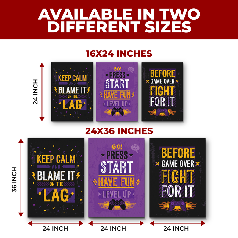 KEEP CALM & BLAME IT ON THE LAG CANVAS DECOR