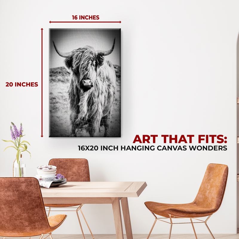 HIGHLAND COW CANVAS DECOR