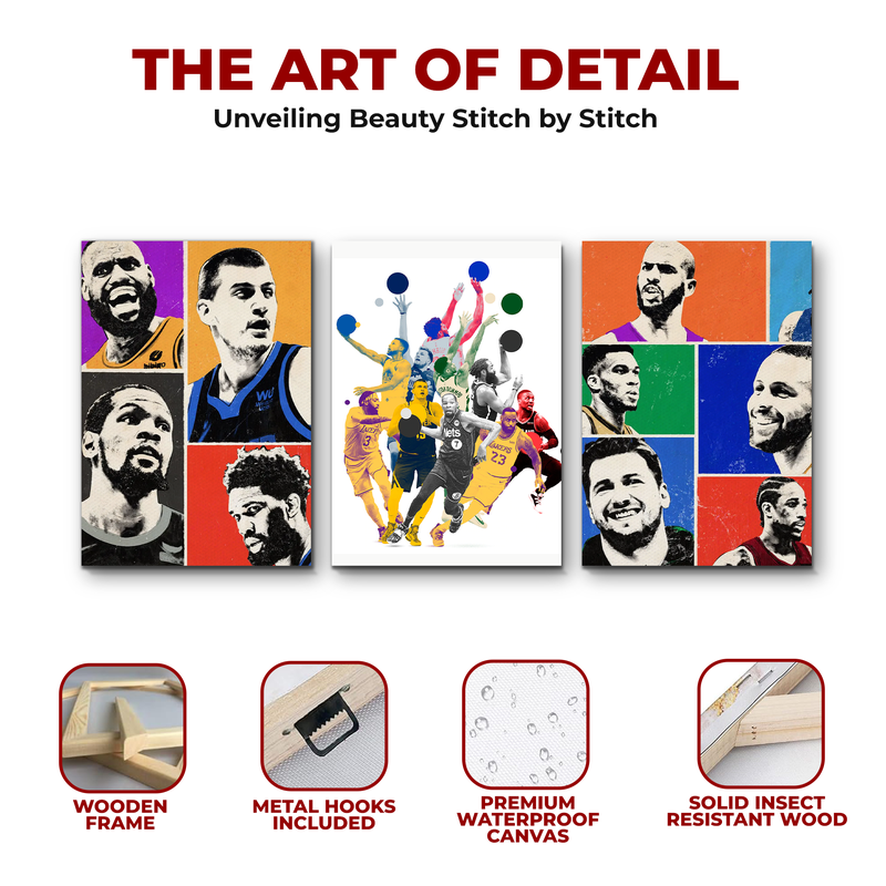 NBA PLAYERS WALL CANVAS