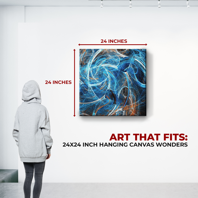 FRACTAL CHAOS CURVES WALL CANVAS DECOR