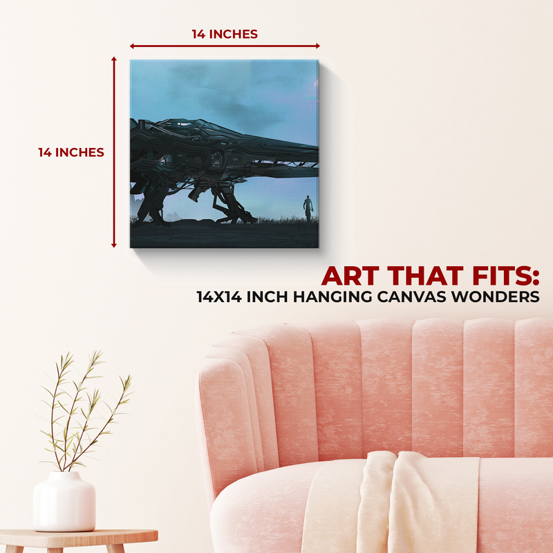 SPACESHIP WALL CANVAS DECOR