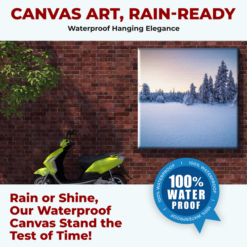 SNOW WALL CANVAS DECOR