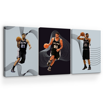 DUNCAN/ SPURS WALL CANVAS