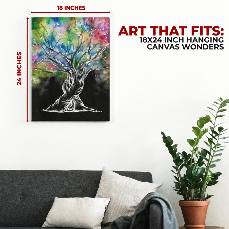 TWISTING LOVE TREE CANVAS