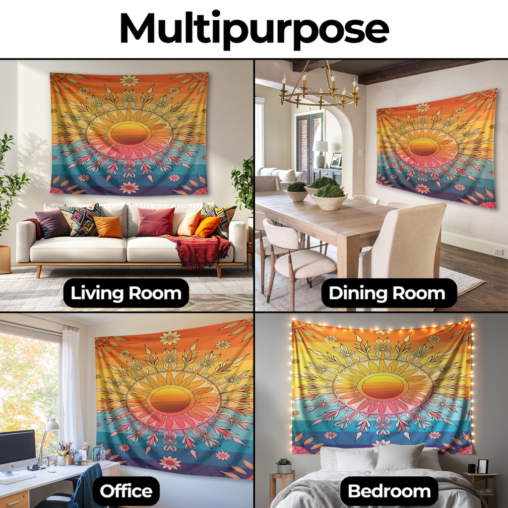 BOHO SUNBURST TAPESTRY