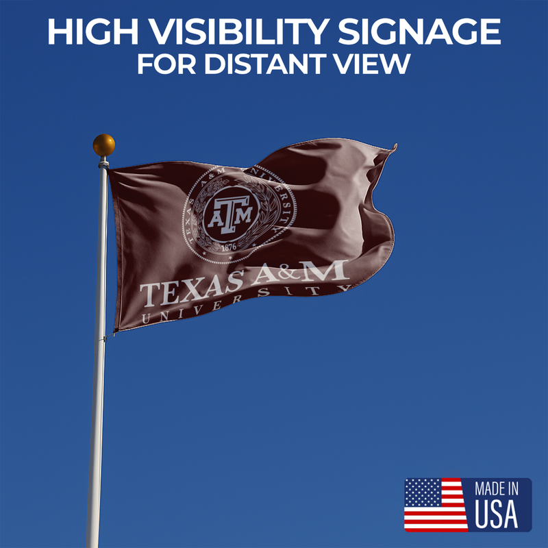 TEXAS A&M UNIVERSITY FLAG