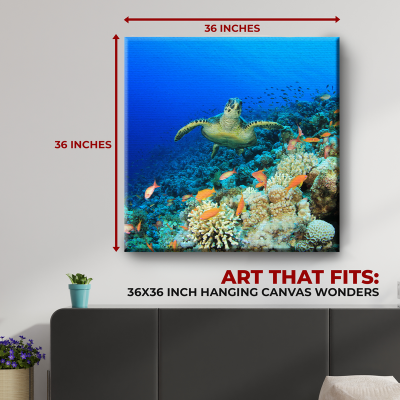 CORAL REEF WALL CANVAS DECOR