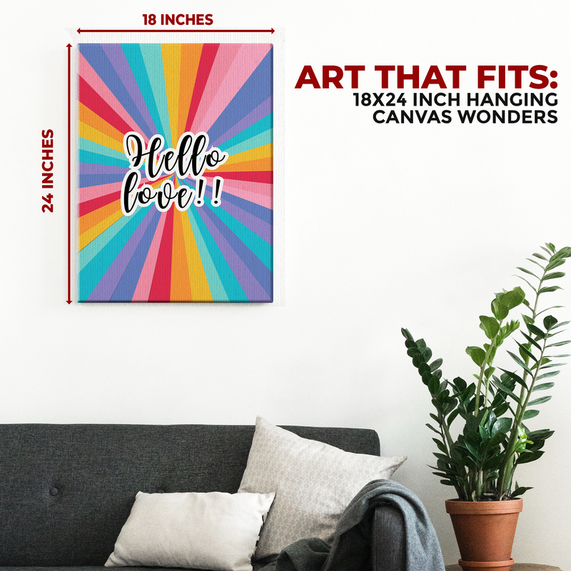 HELLO LOVE CANVAS DECOR